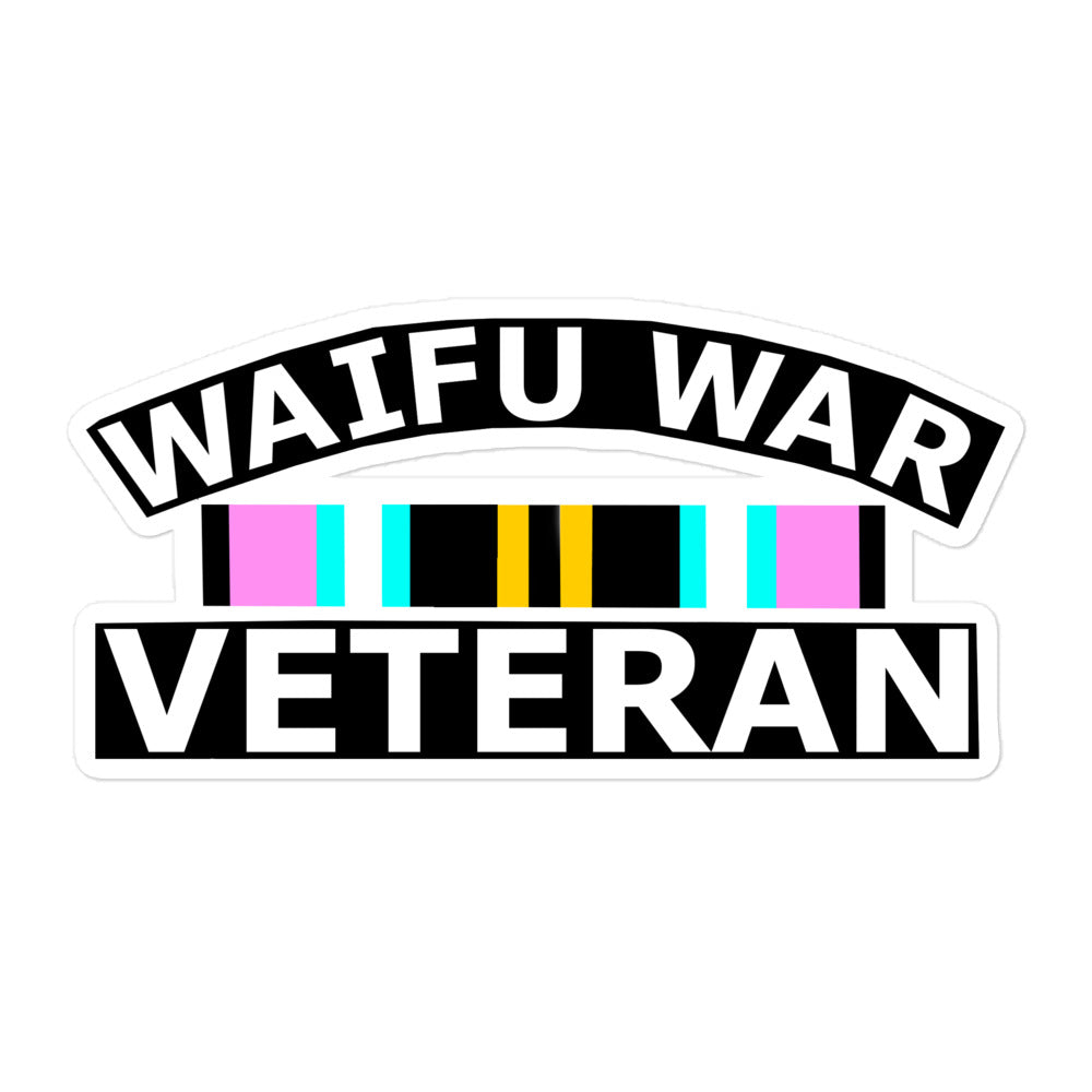 Waifu War Veteran Stickers